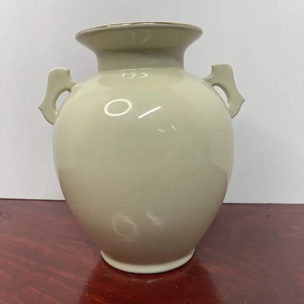 Made In Japan Porcelain Double Handle Vase 8